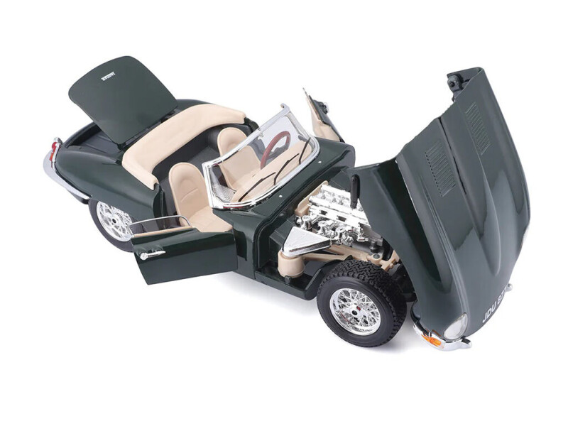 Bburago Jaguar E Cabriolet 1961 1:18 zelený